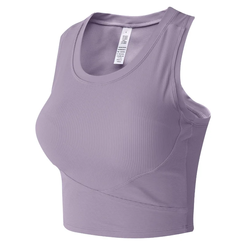 Custom Yoga Top Vest Sports Sleeveless Shirt Women Clothing