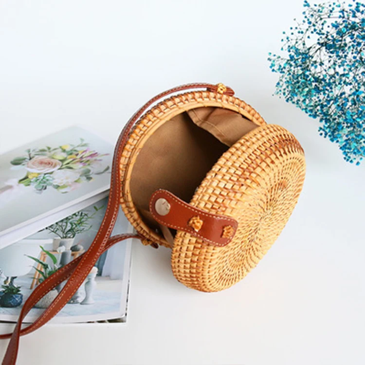 
Youngfuyou Wholesale leather women handbags ladies raffia beach rattan bags for women girls 
