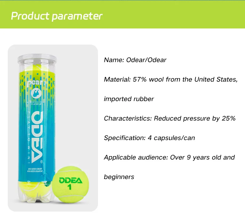 Standard Durable Customized 57% Wool D Competition Pressurized Padel Ball