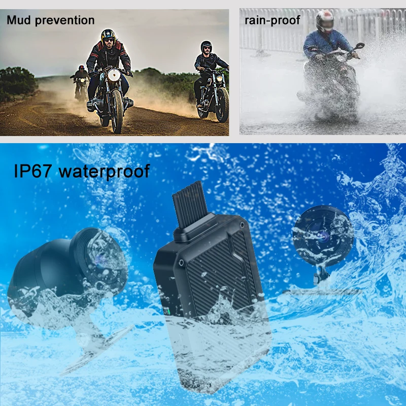 4G Motorcycle DVR Dash Camera Waterproof WiFi Dual HD 1080P FHD Front Rear View Motorcycle Camera GPS Recorder Remote monitoring