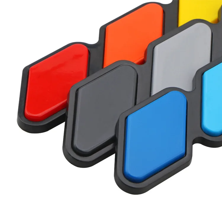 Custom Car Exterior Accessories Body Decoration Tri-color Front Grille Grill Badge Emblem For Tacoma TRD 4Runner Tundra 2018-19