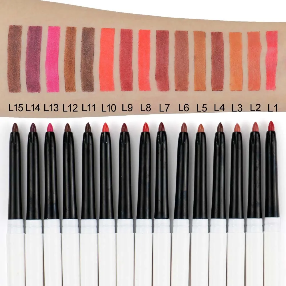 Organic Vegan Lip Liner Custom Waterproof Lip Liners Retractable Custom Logo Lip Pencil