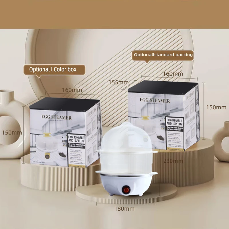 Factory automatic power off Electric Portable Automatic Mini food steamer breakfast machine Home Use egg boilers cooker