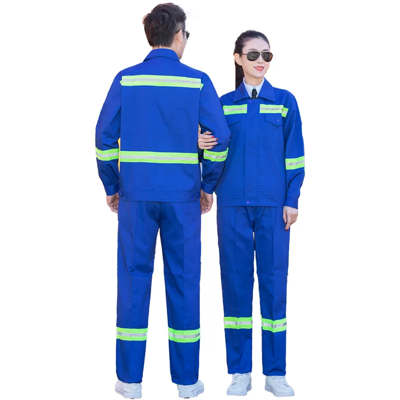 Customized High Visibility Work Night Reflective Clothe Workwear Clothes Industrial Worker Uniforms For Men