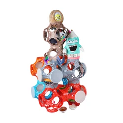 Бытовые Пластиковые складные моющиеся Игрушечные Мячи «сделай сам» для кошек и замков