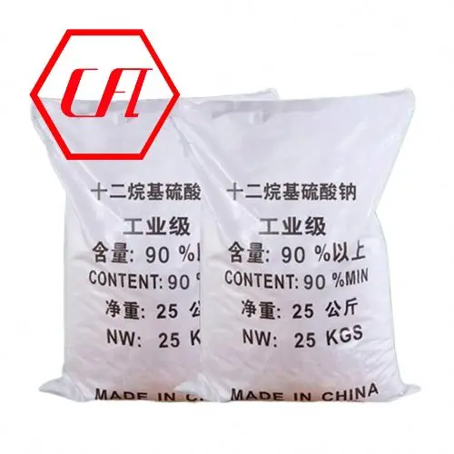 Detergent Raw Materials 99% Sodium Laury Sulfate Powder K12/SLS/Sodium Dodecyl Sulfate CAS 151-21-3