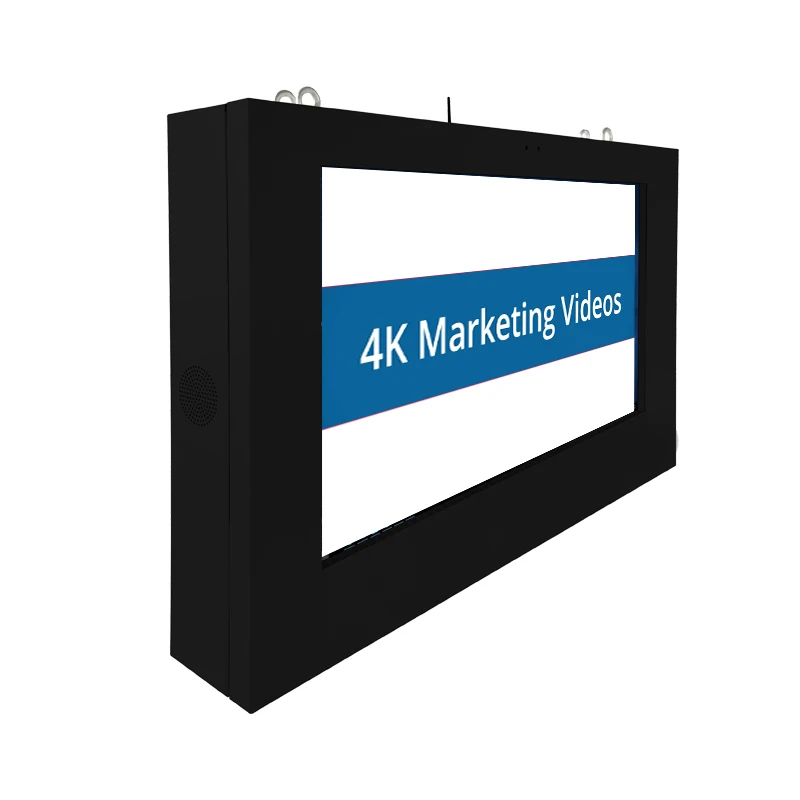 Electronic Media Player Aluminum LCD Screens Digital Signage 49 Inch Wall Mounted Advertising Display