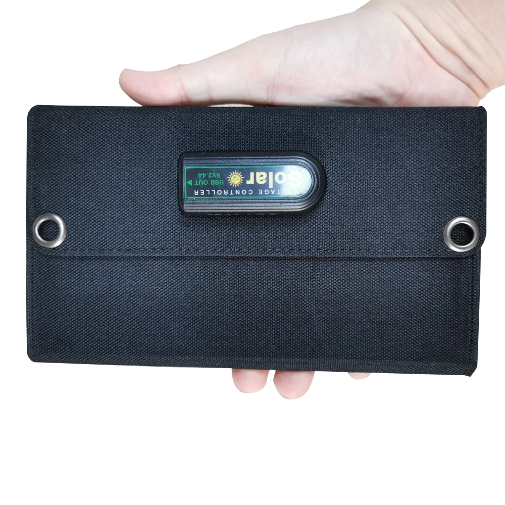 
OEM foldable solar panel charger solar portable mobile charger 7W back up charger solar 