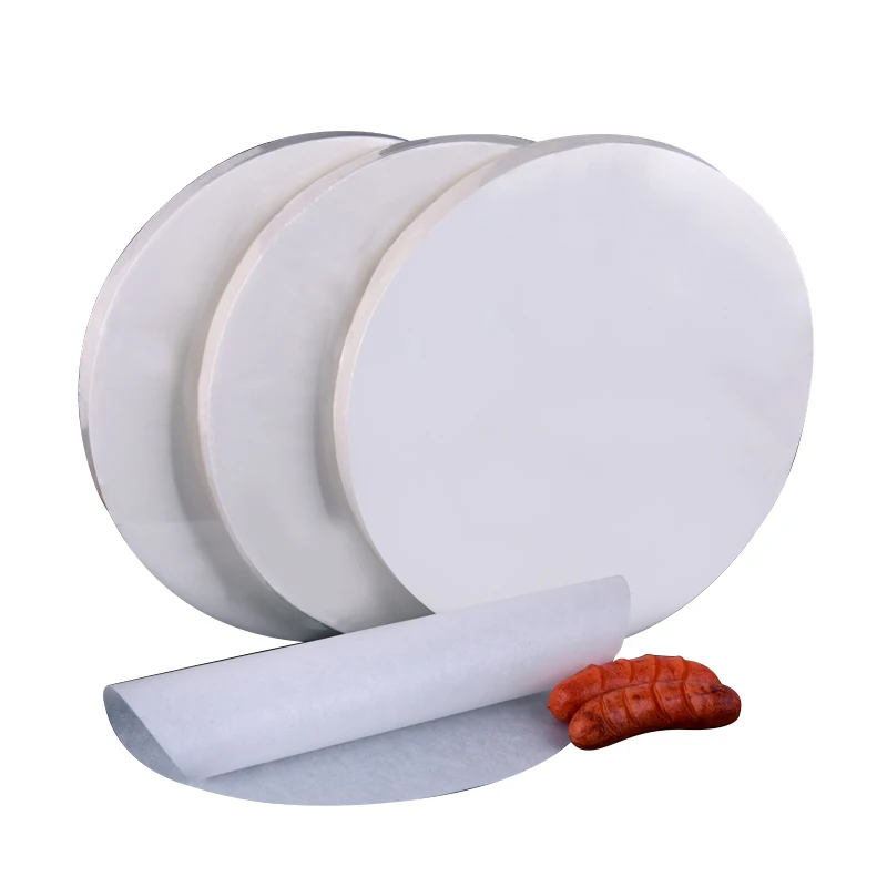 Double Sided Parchment Paper Silicone Release Baking Paper Sheets Round Non-Stick Barbecue Meat Paper