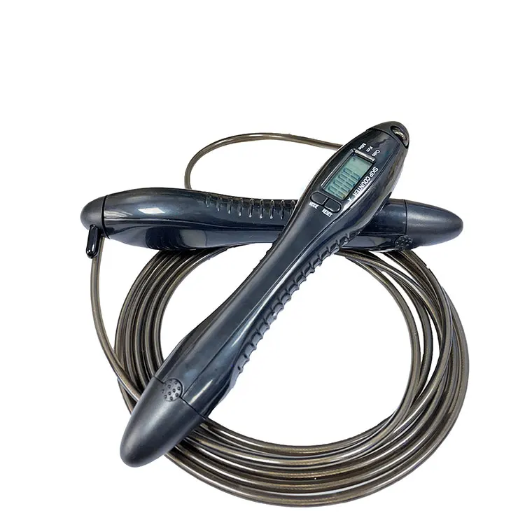 PVC Thick Calorie Counter Heavy Custom Skipping Rope  Pink Digital Skip Rope