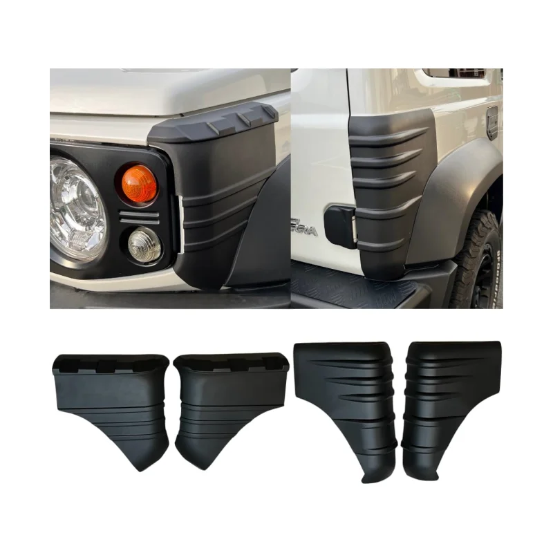 TELLIKA 3 двери 5 аксессуары для экстерьера Jimny 4 шт. защита переднего заднего угла Suzuki jimny JB64 JB74 2019