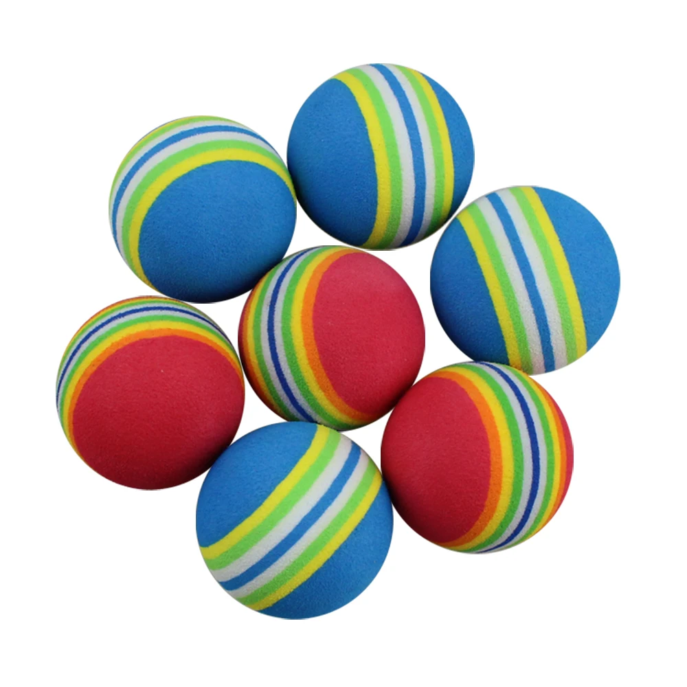 Wholesales EVA Foam Golf Balls Bulk Rainbow Color Sponge Swing Training Golf Ball