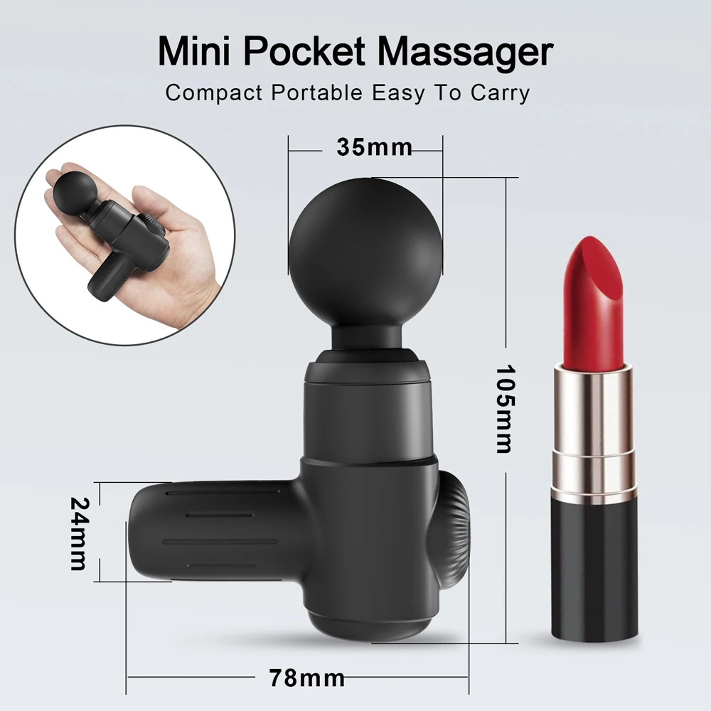 ALWUP Mini Massage Gun Vibration Muscle Massager Vagina Massagepistol Waterpoof Pistolet Masseur Dropshipping Body Masajead