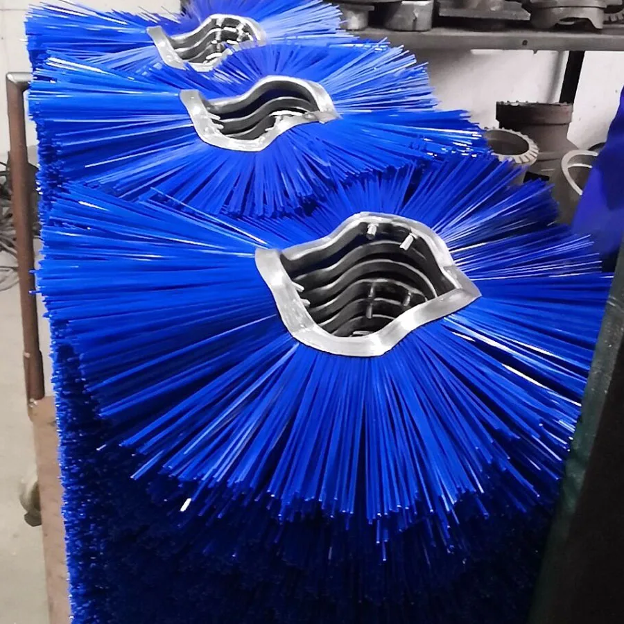 PP Road Broom on Skid Loader for Cleaning and Snow Removing