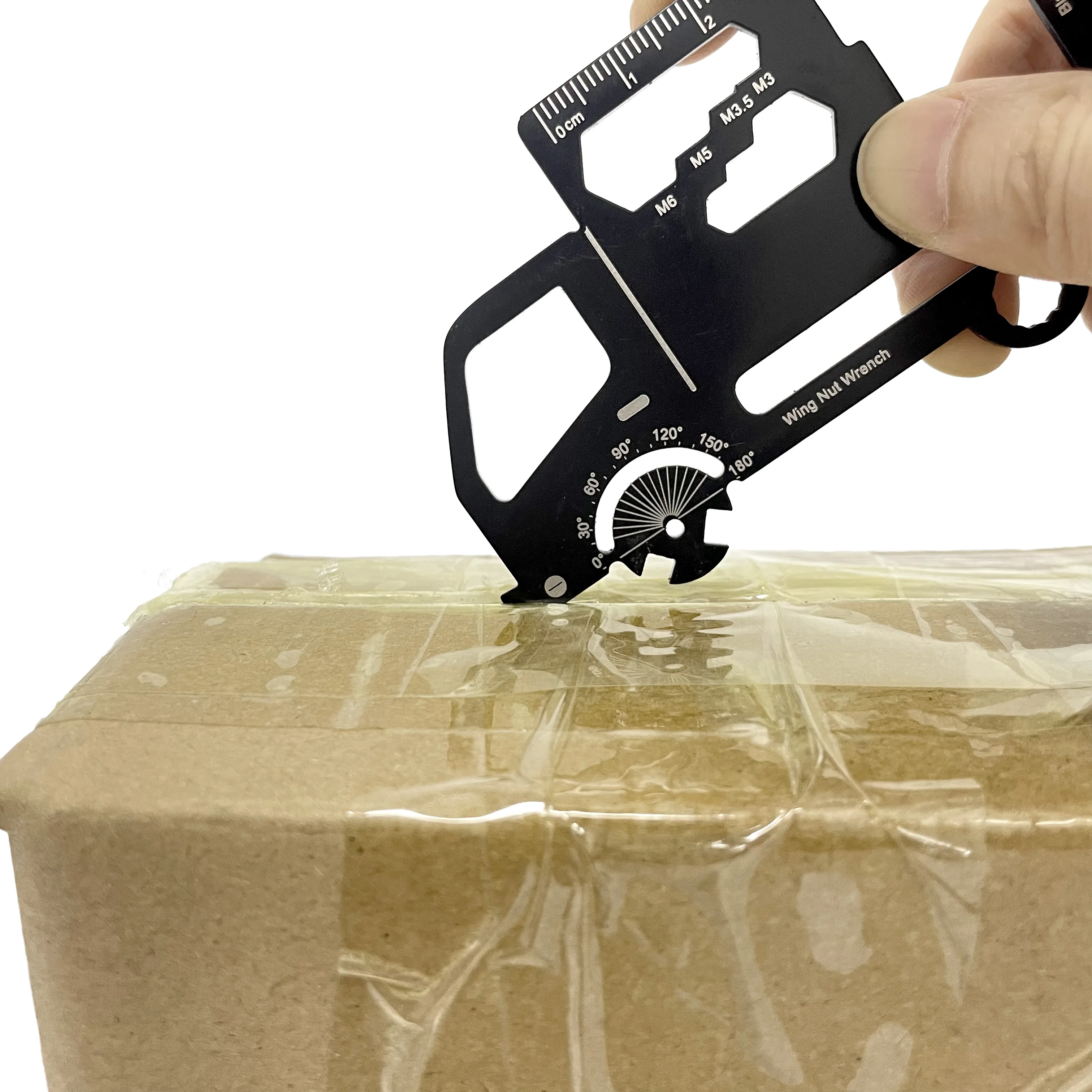 Custom Logo Durable Steel Mini MultiTool Van Truck Vehicle Keychain Opener