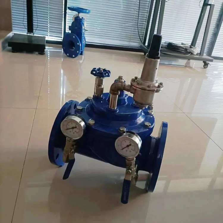 Manufacturers supply trench pressure relief valve 500X ductile iron fire clamp water level control valve