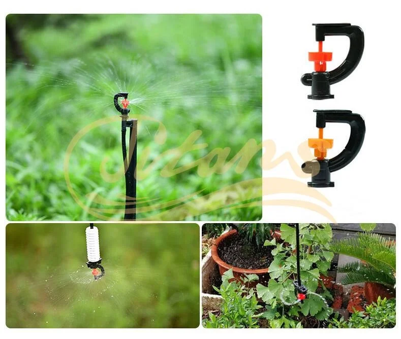 G-Type Micro Sprinklers 180 Degree Refraction New Atomizing Irrigation System Greenhouse Nursery Plastic POM Materials Water