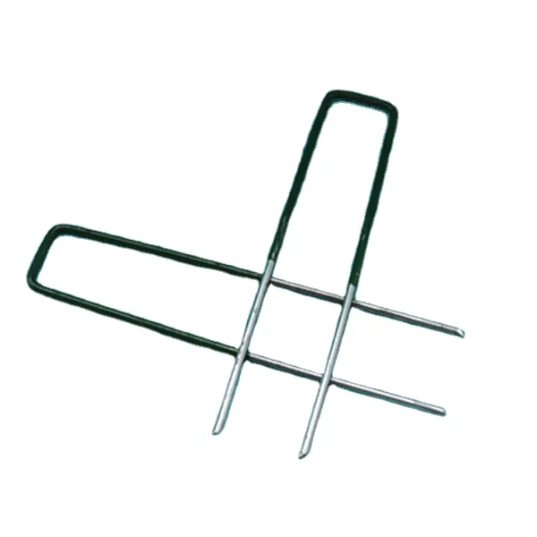 Half Green Galvanized Landscape Sod Staple U-type Nail Steel Landscape Garden Pegs
