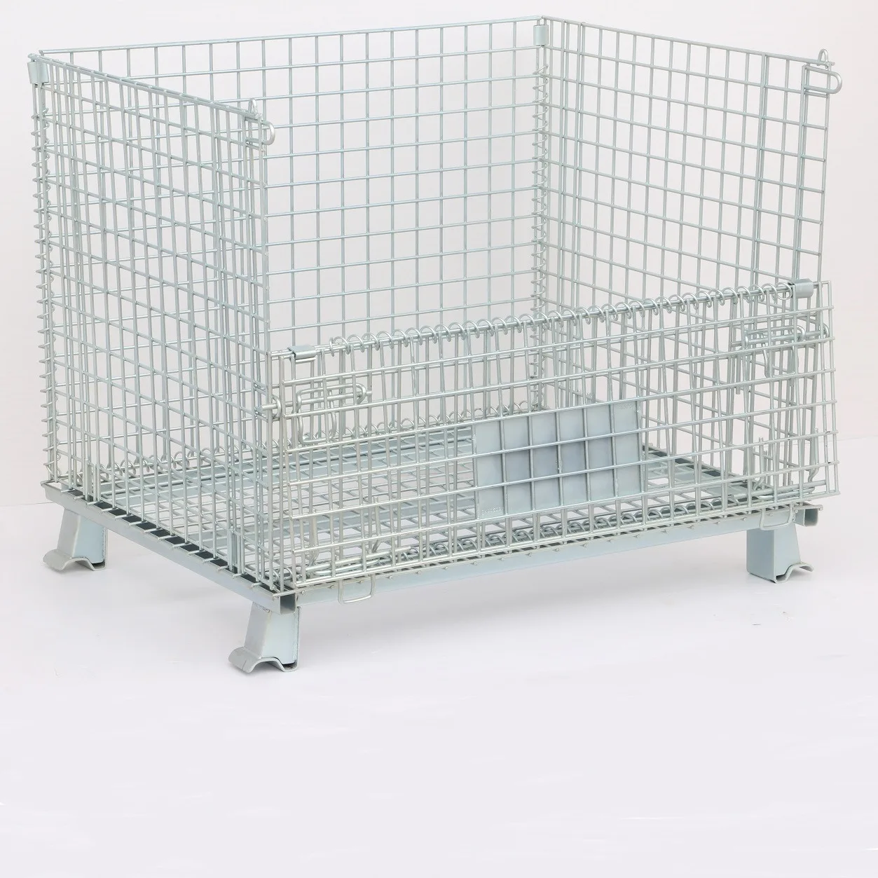 Customized OEM Metal Storage Cage Folding Wire Mesh Cage Storage Steel Crate