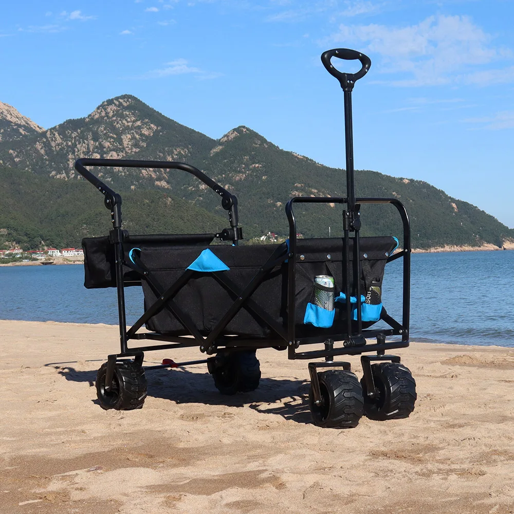 Brand new customized wholesale outdoor tourism beach high quality garden Kids Outdoor Camping Cart Hand Pull Wagons