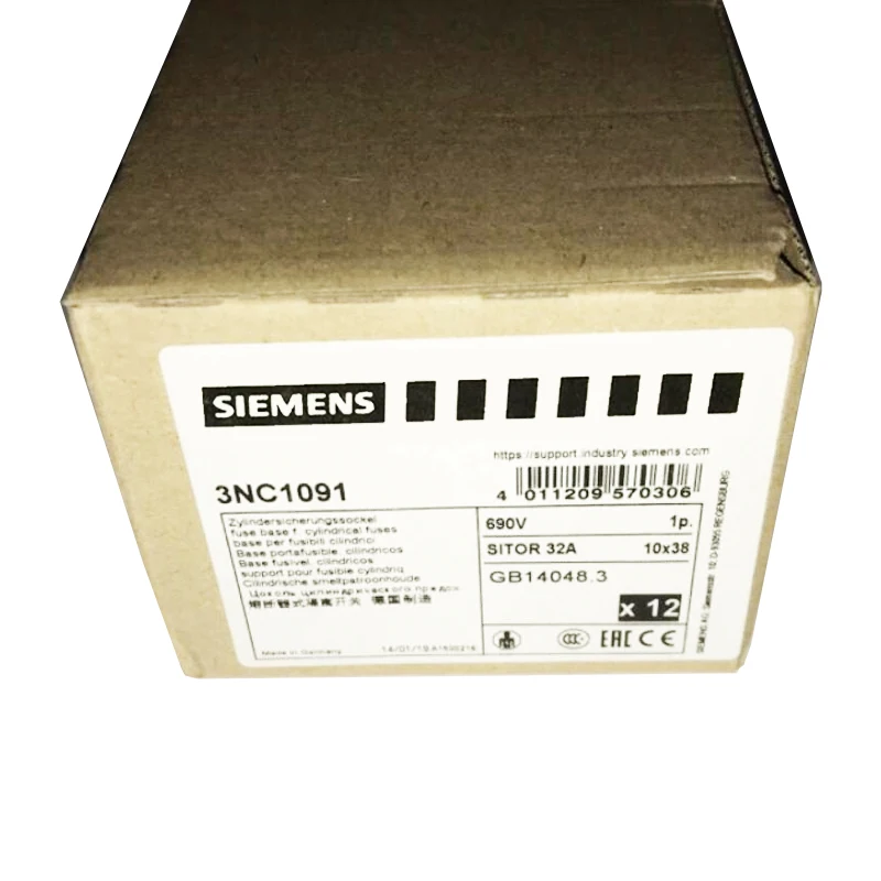 (PLC and Electrical Control Accessories) 3NC1092 Cylindrical Fuse Switch Disconnector Welcome Consulting Warranty 1 Year