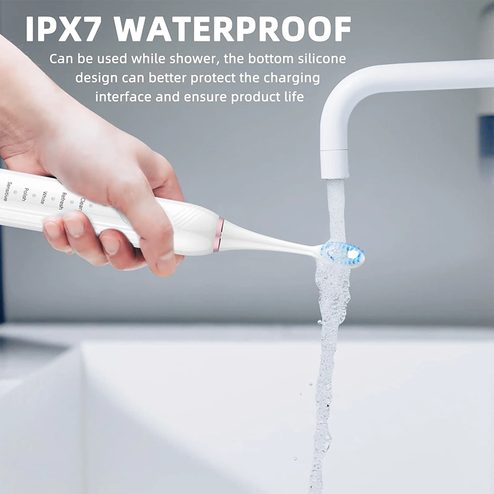 Electric Adult Chargeable Sonic Smart Black Power Toothbrush Automatic Cheapest Personalized Round Slim Electric Toothbrush