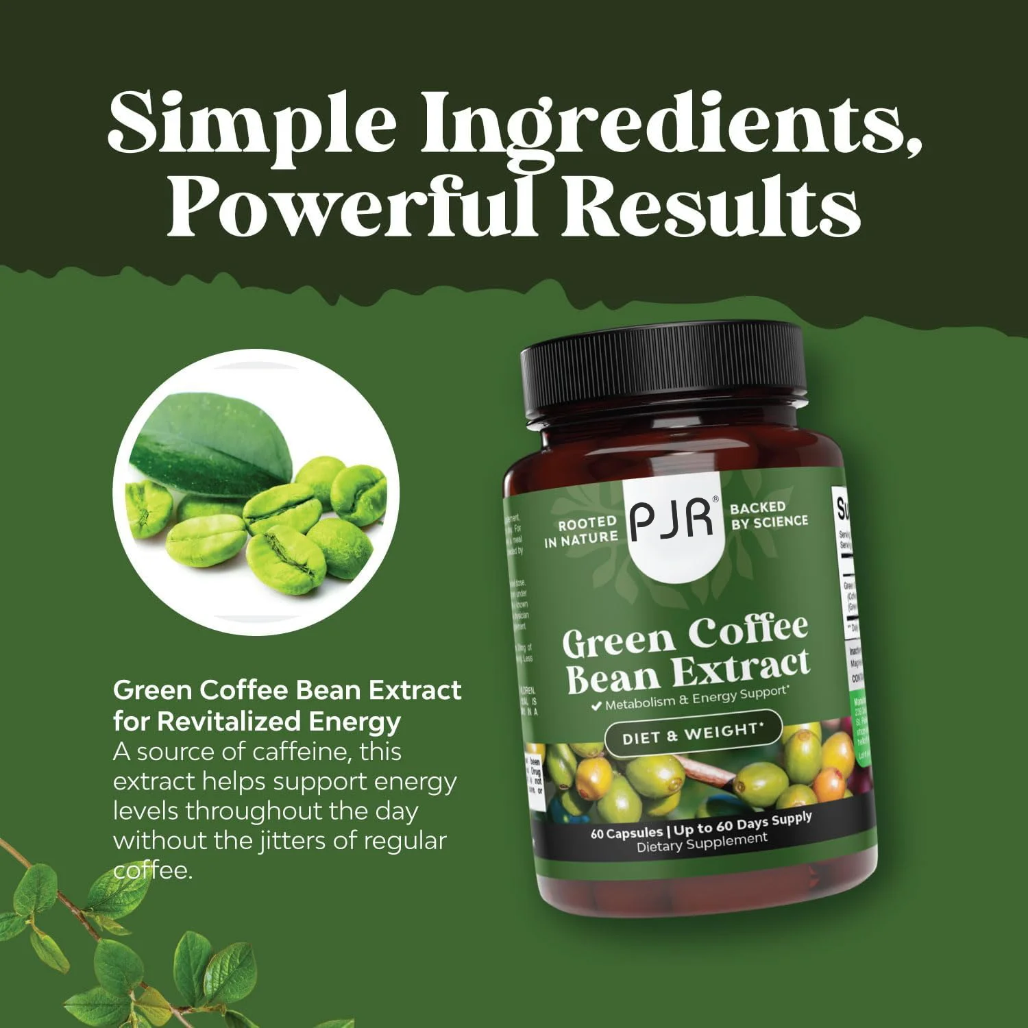 OEM/ODM Vegan Boost Energy Lose Weight Green Coffee Bean Extract Capsules Improve Metabolism Slimming Green Coffee Bean Capsules