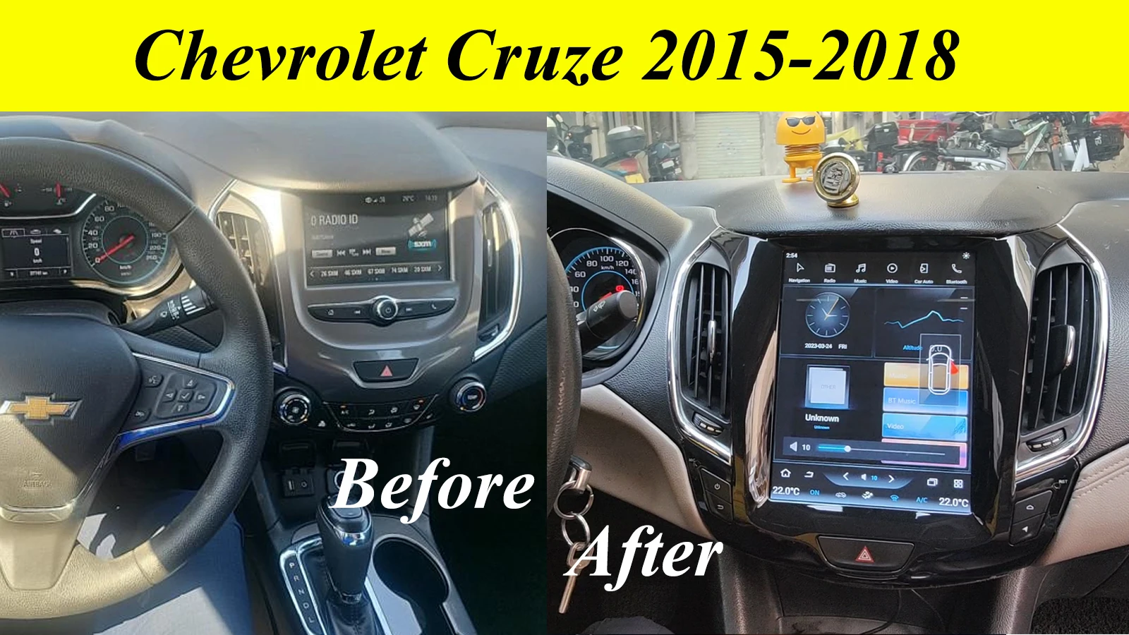 Tesla Style 9.7Inch Vertical Touch Screen Android Car Radio Car Multimedia Player Navigation For Chevrolet Cruze 2015 2016 2017