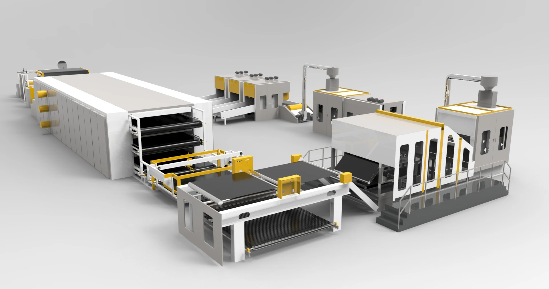 Customization Hot Sell A.L Carpet Making Machine/ Nonwoven Needle Punching production Line