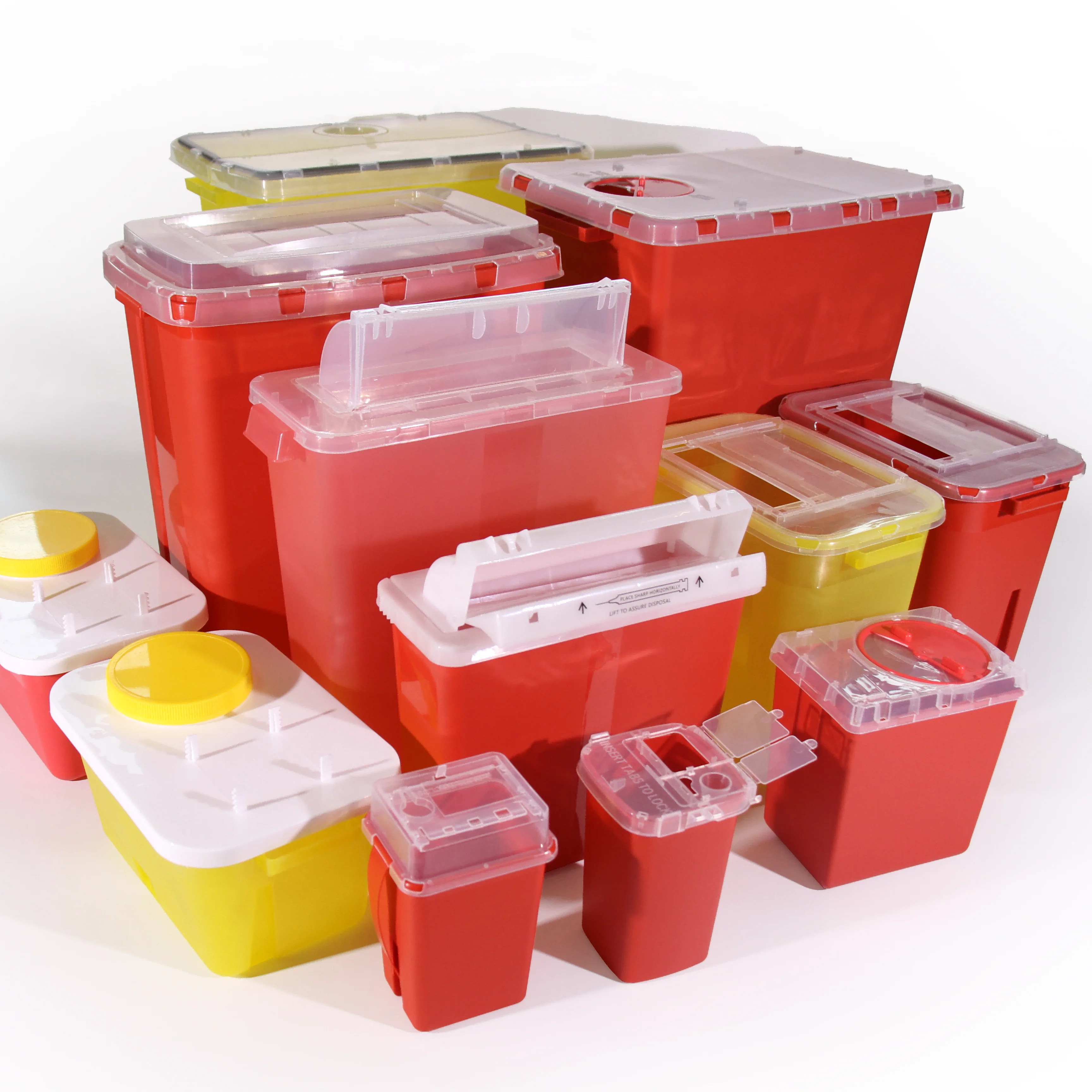 AMNGENT disposable container  medical bin 2gallon sharp container