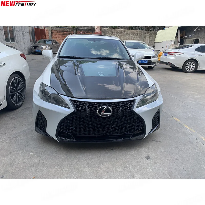  Обновленная бампер переднего бампера 1:1 для Lexus IS Sedan/Coupe 2006-2012 до 2021 стиль ISF полипропиленовые