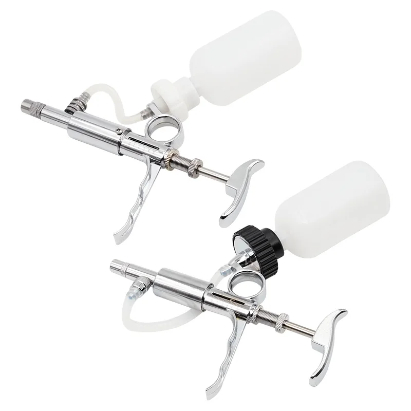 Automatic Animal Husbandry Continuous Syringe Veterinary Equipment With Bottle Inoculation Automatic Syringe For Poultry Animal