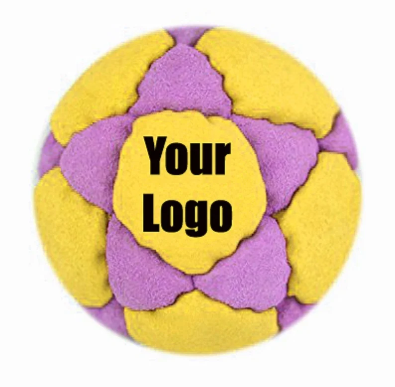 Мешочек для ног Hacky Sack, мягкий мешочек для мяча-жонглирования, с логотипом на заказ