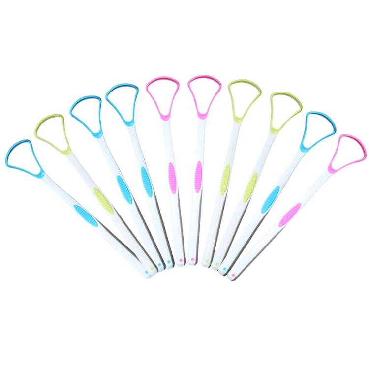 Гибкий пластиковый скребок для языка с логотипом на заказ, Сертификат ISO, CE, оптом