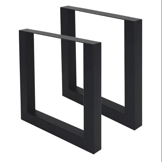 Dinning Room Pedestal Desk Restaurant Furniture Leg Steel Square Shaped Table Legs For Wood Table Metal Steel Table Base