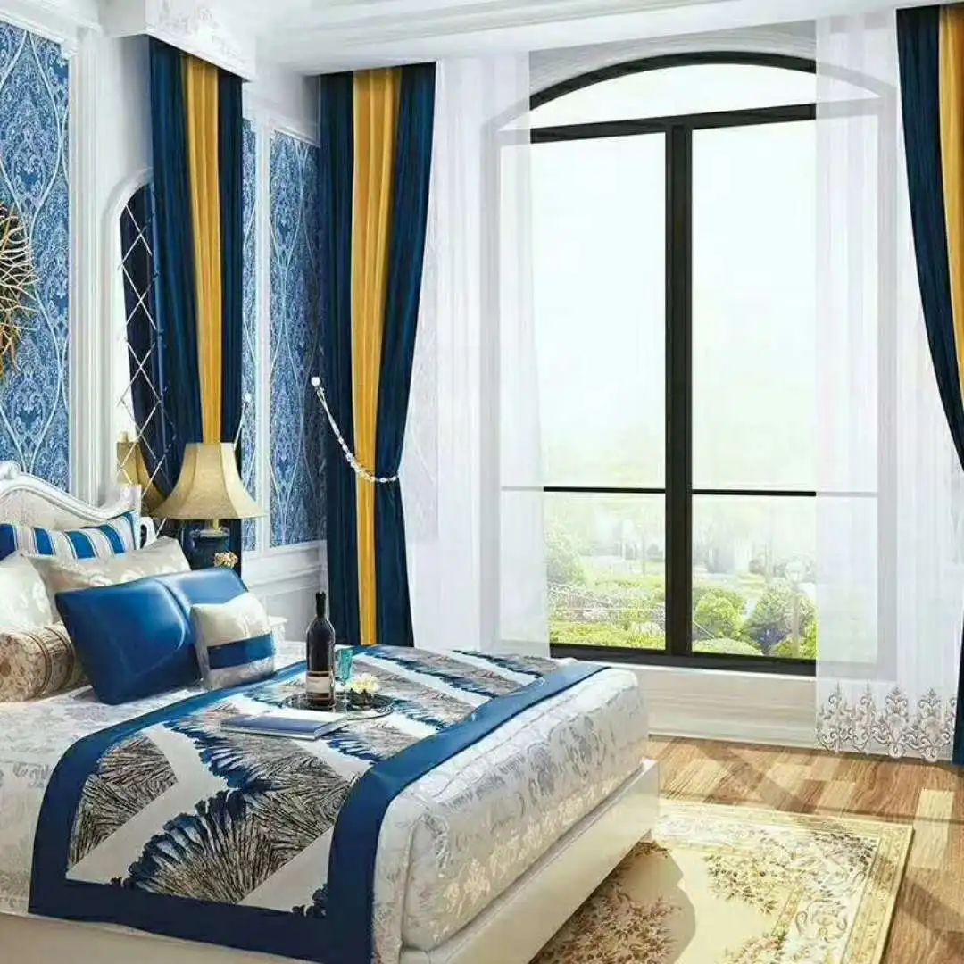 High density soft matt face velvet curtain fabric, blackout velvet window curtain/