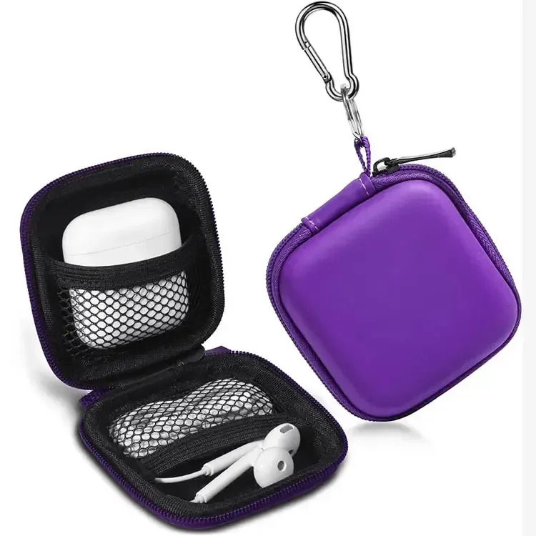 EVA Earbud Case EVA Square Earphone Headphone Case EVA Mini Earbud Case Pouch