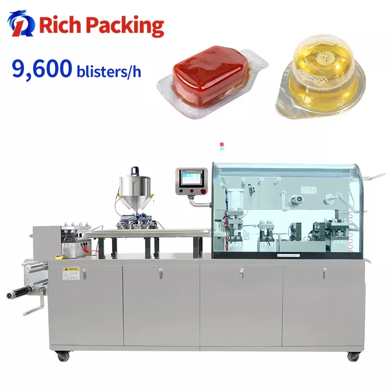 DPP250 High Capacity Liquid Oil Blister Packing Machine For Mini Oliva Milk