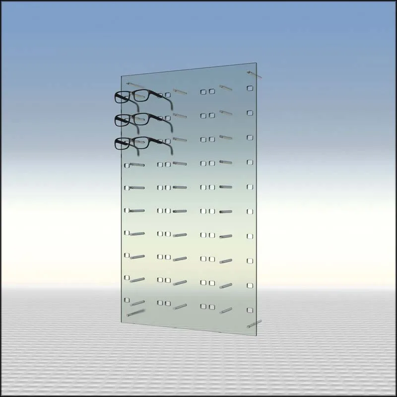 wall mounted sunglasses display rack