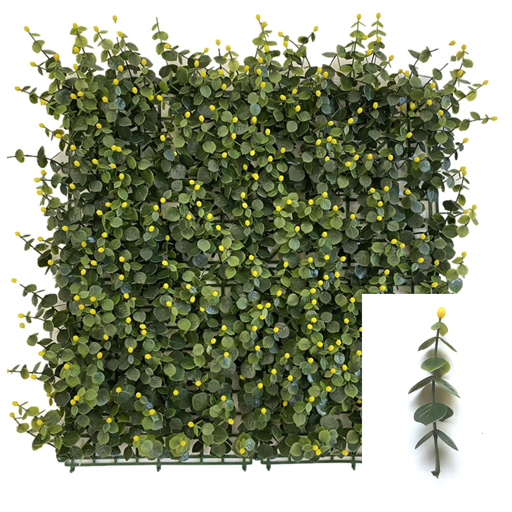 Artificial greenery boxwood faux anti-UV panels high simulation fence