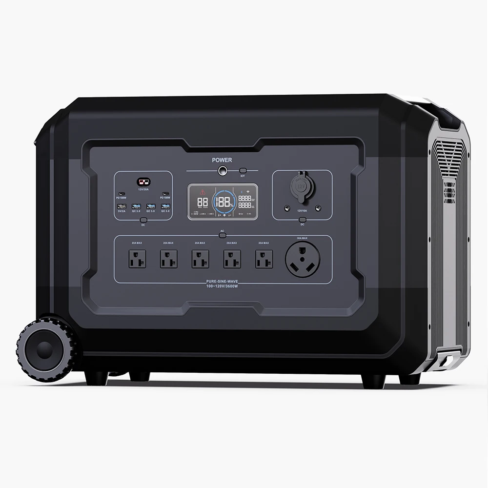 3600 Вт Power Stationen открытый портативный генератор энергии для хранения солнечной 220 В 50 Гц 60 Открытый Кемпинг AC DC Bank