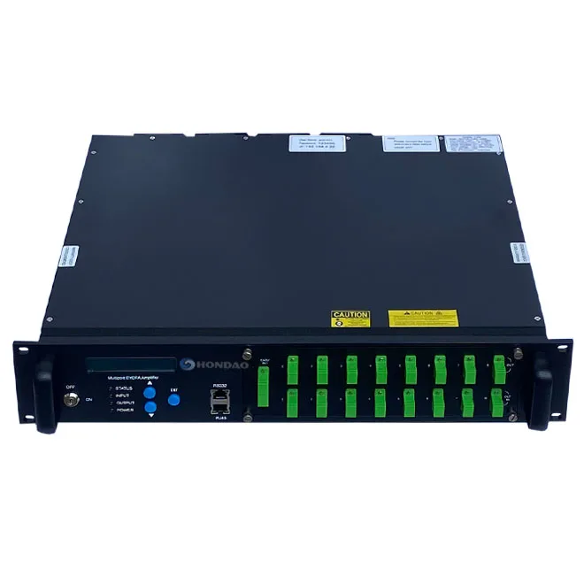 HONDAO EDFA WDM 8 ports AC/DC Opticl EDFA Amplifier for CATV