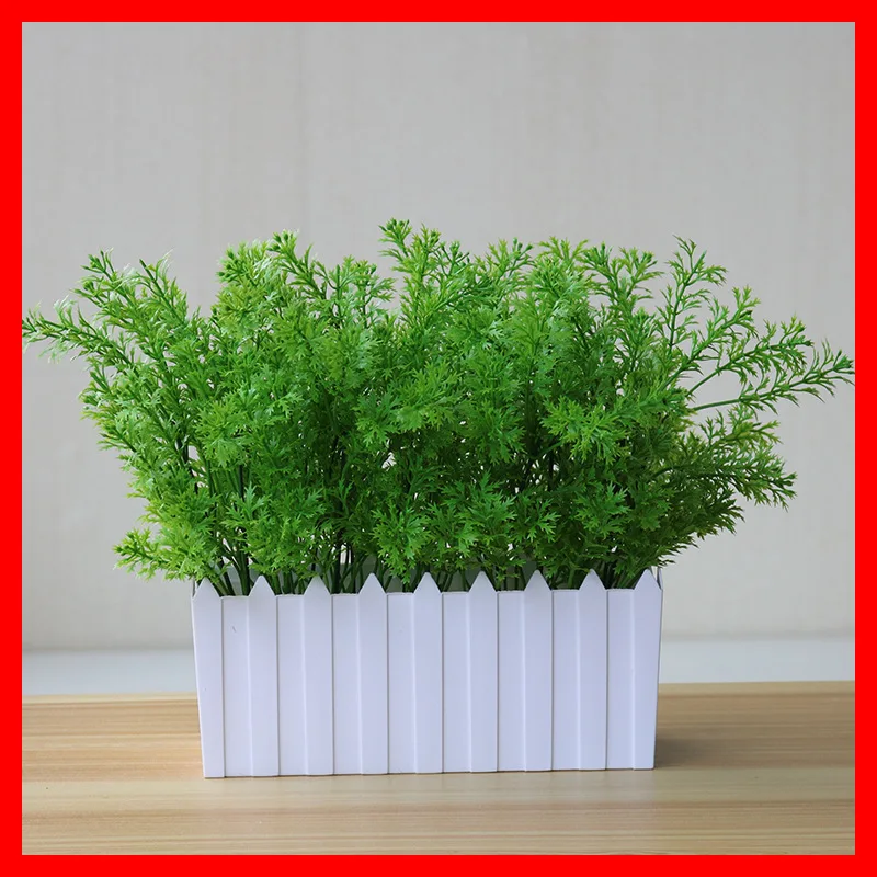 Xinmuyang Home Simulation Flower Dry Eternal Decorative Accessories Plastic Grass Wedding Photo Props Pot