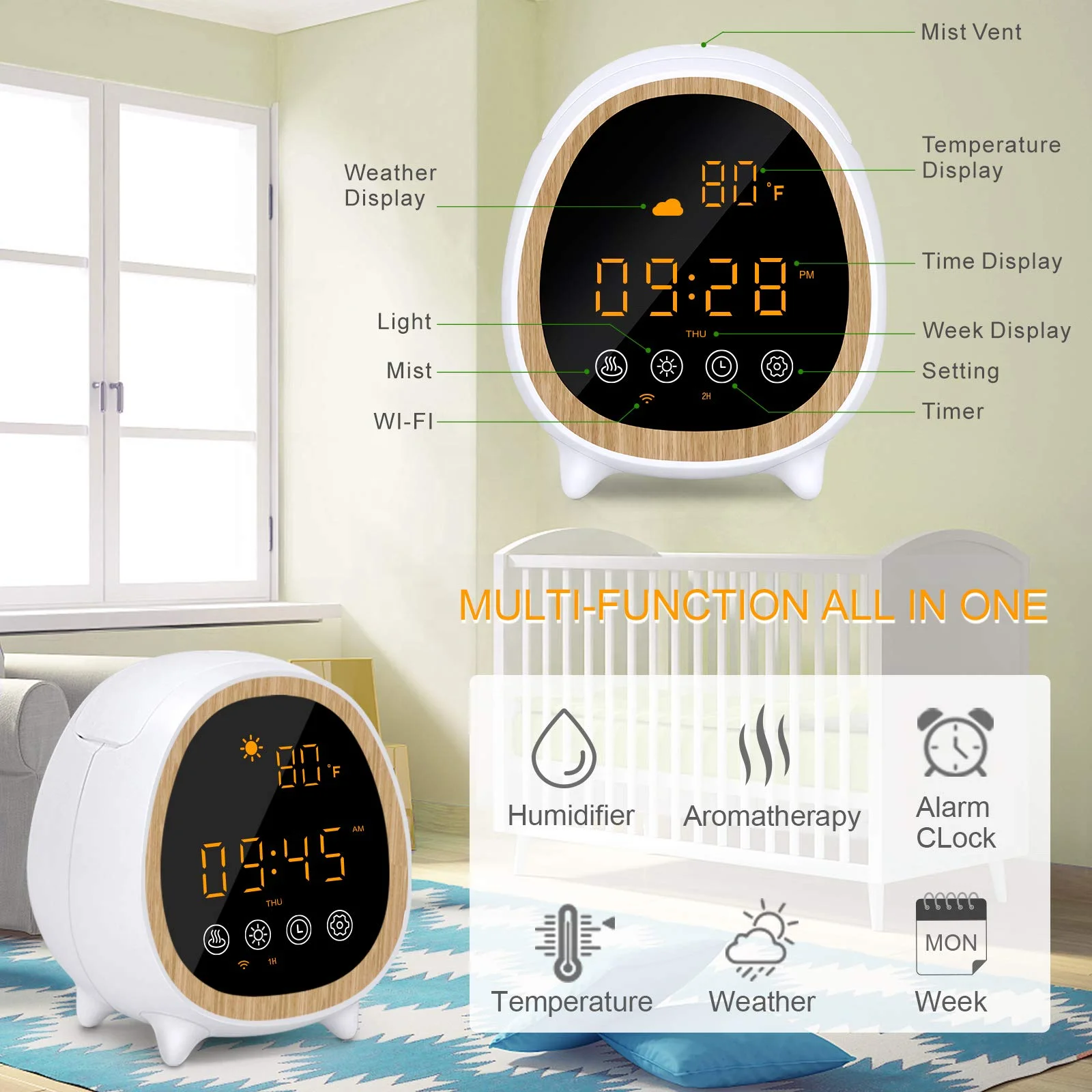 Baby product smart Alexa & Google Home water dispenser perfume diffuser other interior accessories