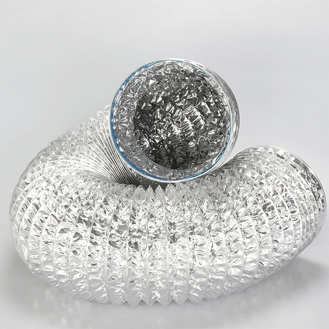 4 Inch Wholesale Flexible Aluminum Foil Air Duct Hose for HVAC System