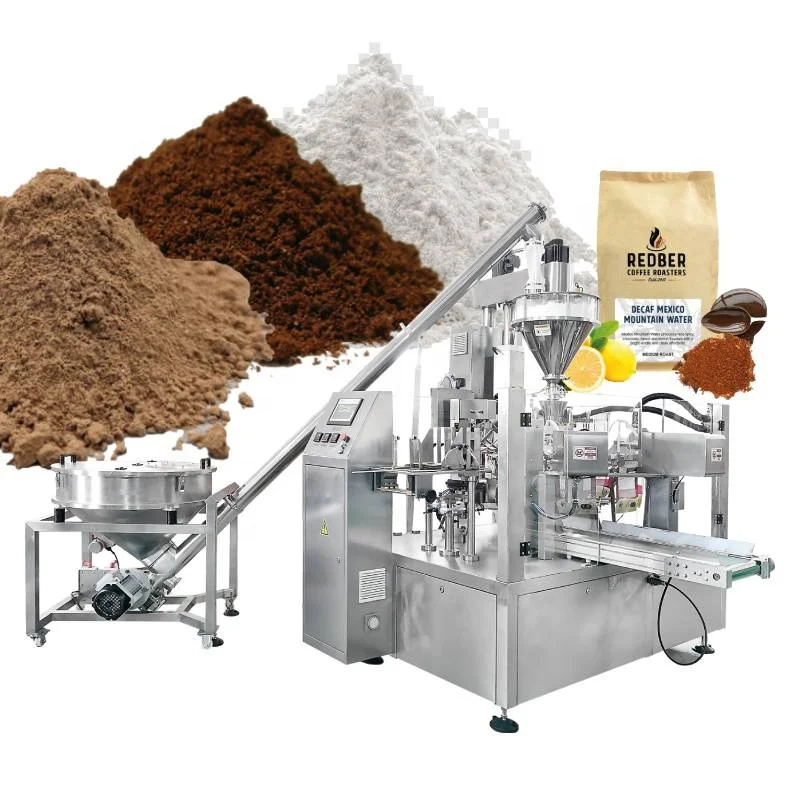 SAMFULL Automatic Protein Powder Doypack Packing Machine Spice Suger Coffee Milk Powder Premade Bag Packaging machine
