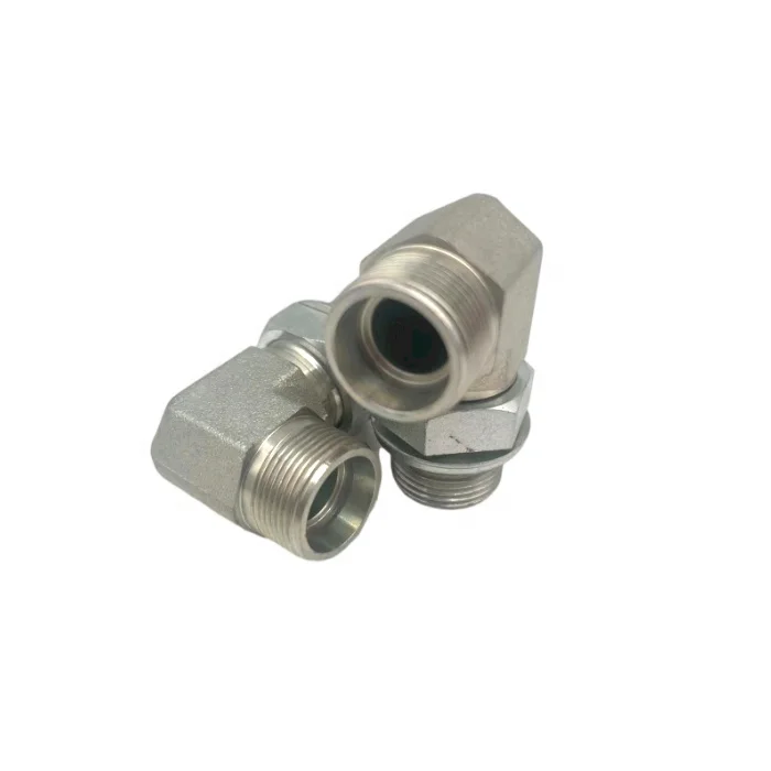 Hydraulic Nipple SS 74 Degree Cone Flare Fittings Straight SS Pipe Adapter Joint Carbon Stainless Steel