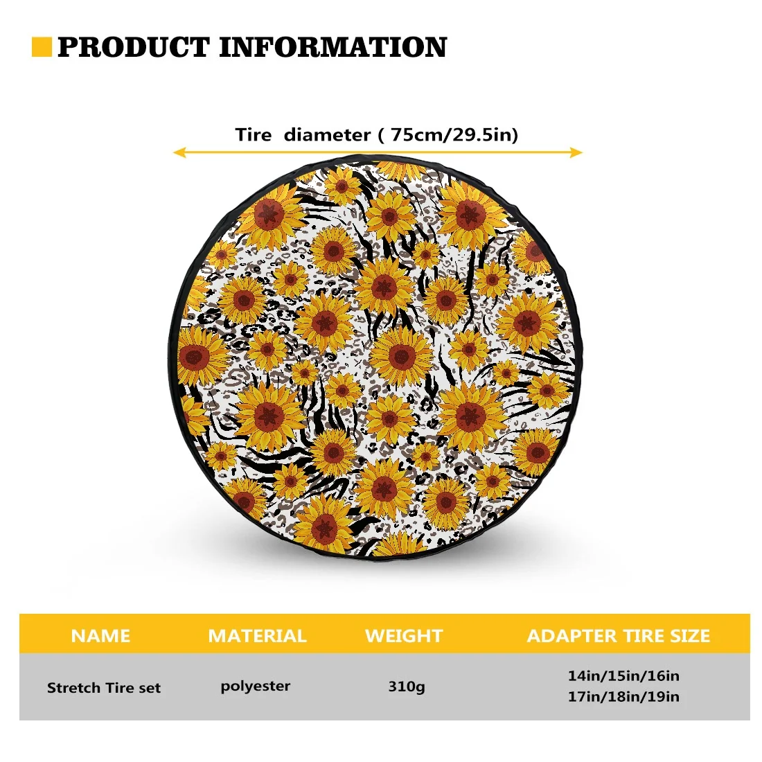 Light Green And Flesh Color Camouflage Style Print Tire Protector Universal Dustproof Spare Tire Cover Spare Wheel Tyre Covers