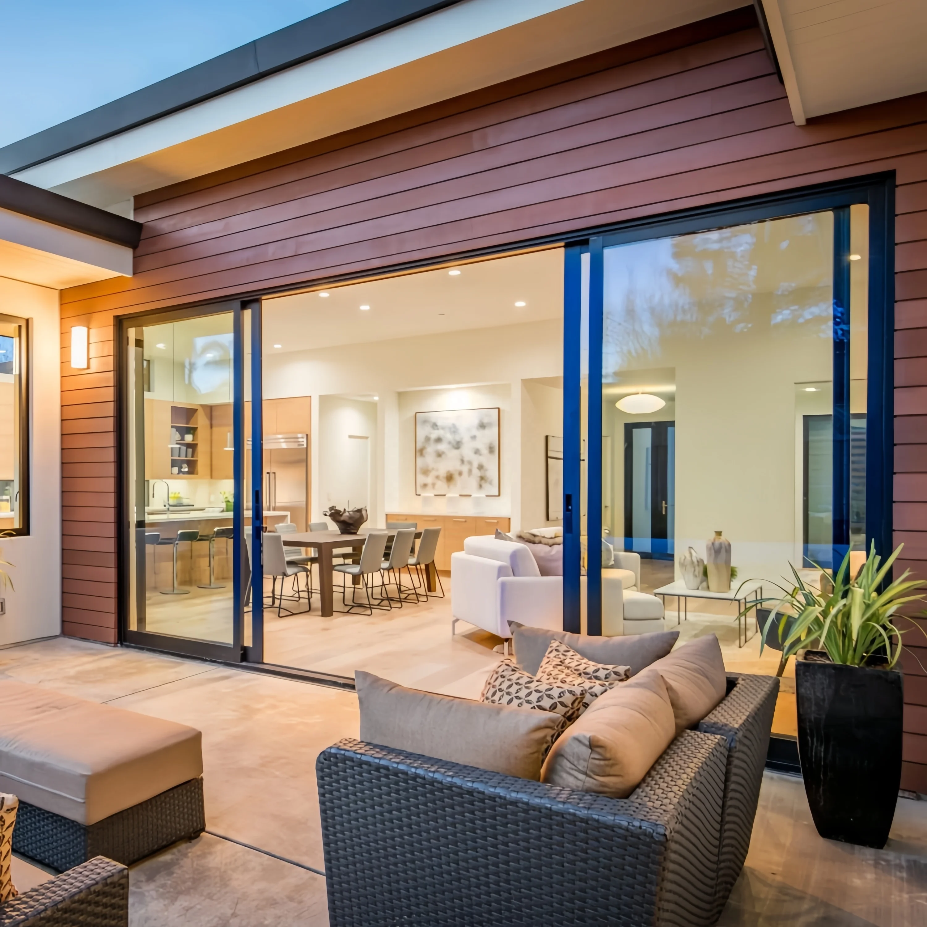 sliding door Customized Premium Aluminum Alloy Sliding Door for Modern Homes Enhanced Security Features Sliding Patio Door