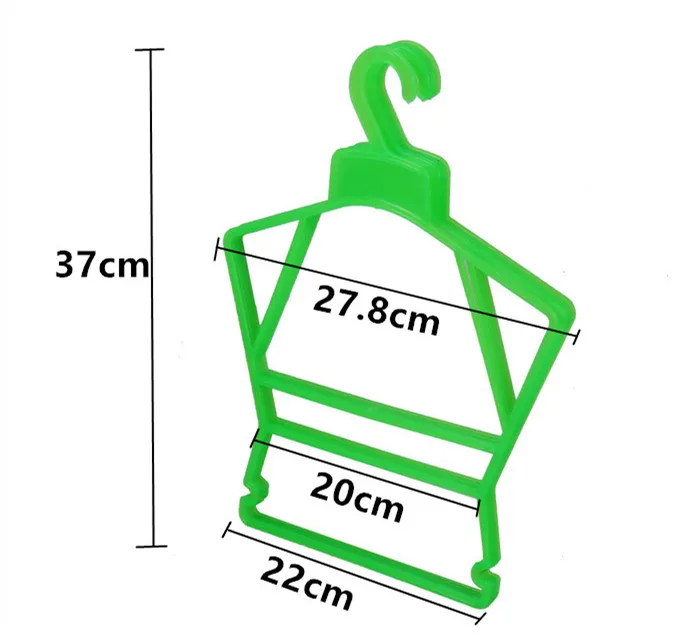 High Quality Multi Color Children Baby Hangers 2 Piece Set Plastic Clothes Hanger For Cloths